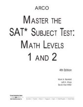 book Master the SAT Subject Test-Math. Level 1 and 2