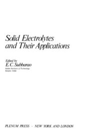 book Solid Electrolytes and Their Applications