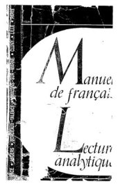book Manuel de français. Lecture analytique