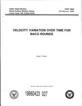 book Velocity variation over time for NACO rounds