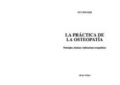 book La practica de osteopatia.Principios, tecnicas e indicaciones terapeuticas