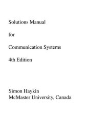 book Solutions Manual for Communication Systems