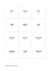 book Past Participle Memory Game (Worksheet)
