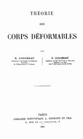 book Theorie des corps deformables