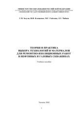 book Теория и практика выбора технологий и материалов для ремонтно-изоляционных работ в нефтяных и газовых скважинах