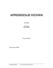 book Aprendizaje Kichwa