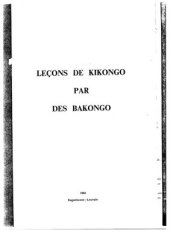 book Leçons de Kikongo par des Bakongo