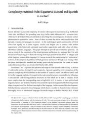 book Complexity revisited Pichi (Equatorial Guinea) and Spanish in contact