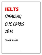 book IELTS Speaking Cue Cards 2013