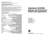 book Time-delay systems. Stability and Performance Criteria with Applications