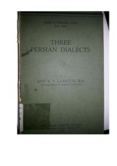 book Three Persian Dialects