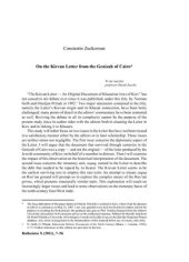 book On the Kievan Letter from the Genizah of Cairo