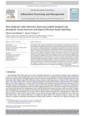 book Near-duplicate video detection featuring coupled temporal and perceptual visual structures and logical inference based matching