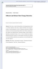 book Efficient and Robust Shot Change Detection