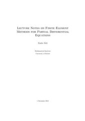 book Lecture notes on finite element methods for partial differential equations