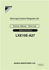 book Marine type Conteiner Refrigeration Unit. Service Manual & PartsList. Model LXE10E-A27