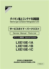 book Marine type Conteiner Refrigeration Unit. Service Manual & PartsList. Model LXE10E-1A, LXE10E-1B, LXE10E-1C