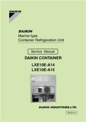 book Marine type Conteiner Refrigeration Unit. Service Manual. Model LXE10E-A14, LXE10E-A15