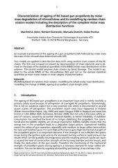 book Characterization of ageing of NC based gun propellants by molar mass degradation of nitrocellulose and its modelling by random chain scission models including the description of the complete molar mass distribution functions