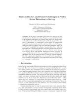 book State-of-the-art and future challenges in video scene detection: a survey