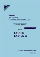 book Marine type Conteiner Refrigeration Unit. Service Manual. Model LXE10D, LXE10D-A