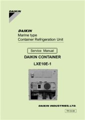 book Marine type Conteiner Refrigeration Unit. Service Manual. Model LXE10E-1