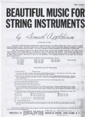 book Beautiful Music For Two Bass String Instruments - Volume 1