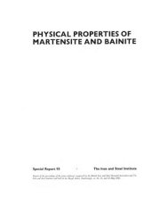 book Physical Properties of Martensite and Bainite