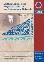 book Mathematical and Physical Journal for Secondary Schools