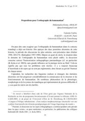 book Propositions pour l’orthographe du bamanankan