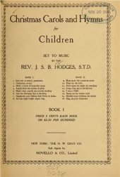 book Christmas Carols and Hymns for Children. Books I & II