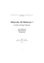 book Mikanda mi Mékaaà 1 / Contes en langue mékaaà 1