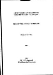 book The Vowel System of Mbuko