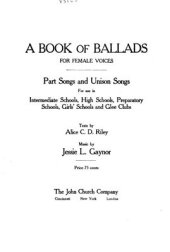 book A Book of Ballads for Female Voices