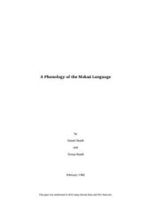 book A Phonology of the Məkaá Language