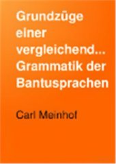 book Grundzüge einer vergleichenden Grammatik der Bantusprachen