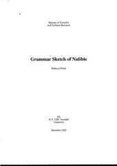 book Grammar Sketch of Nulibie