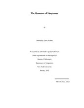 book The Grammar of Shupamem