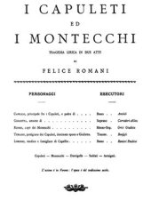 book I Capuleti ed I Montecchi