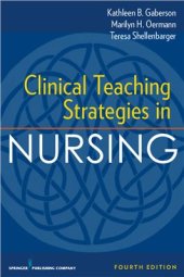 book Clinical Teaching Strategies in Nursing