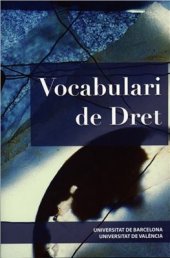 book Vocabulari de dret