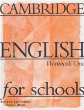 book Cambridge English for schools. Level One (workbook)