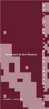 book Vocabulari de dret financer català / castellà