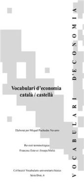 book Vocabulari d’economia català / castellà