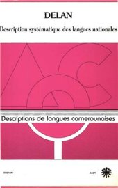 book Description des langues camerounaises