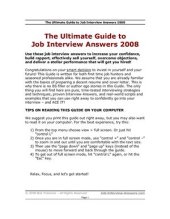 book The Ultimate Guide to Job Interview Answers