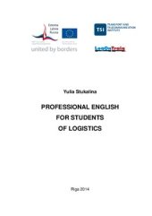 book Professional English for Students of Logistics