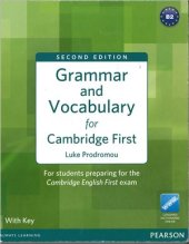 book Grammar and Vocabulary for Cambridge First