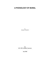 book A Phonology of Buwal