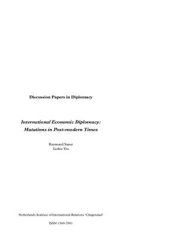 book International Economic Diplomacy: Mutations in Post-modern Times